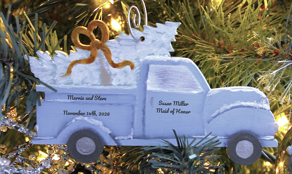 Miniaturbild: Personalized Wedding Ornaments