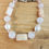 Thumbnail: Rose quartz, pearl, and mother of pearl bracelet
