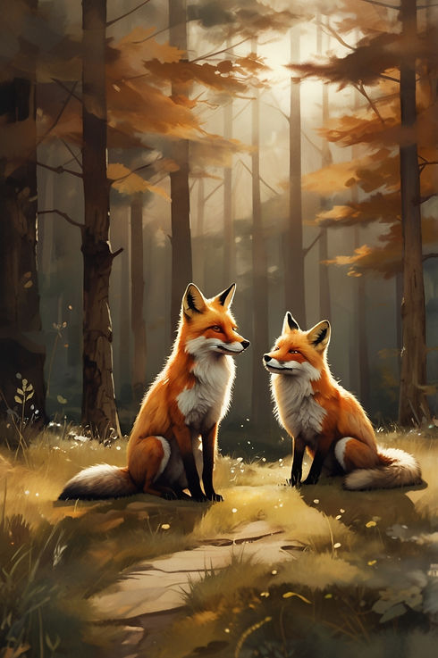 Leonardo_Vision_XL_A_pair_of_foxes_talking_in_a_beautiful_fore_3(2).jpg