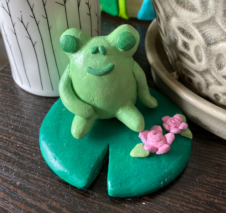 Frog with Lily Pad
