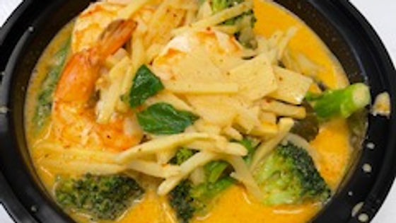 RED CURRY WITH SHRIMP