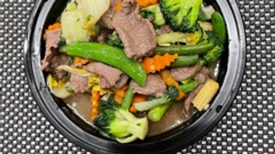 MIXED VEGETABLE STIR-FRIED WITH BEEF