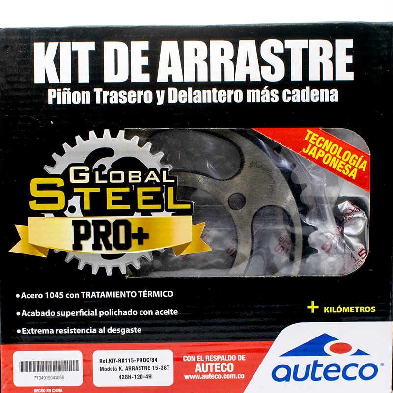 KIT ARRASTRE RX 115 GLOBAL STEELL PRO