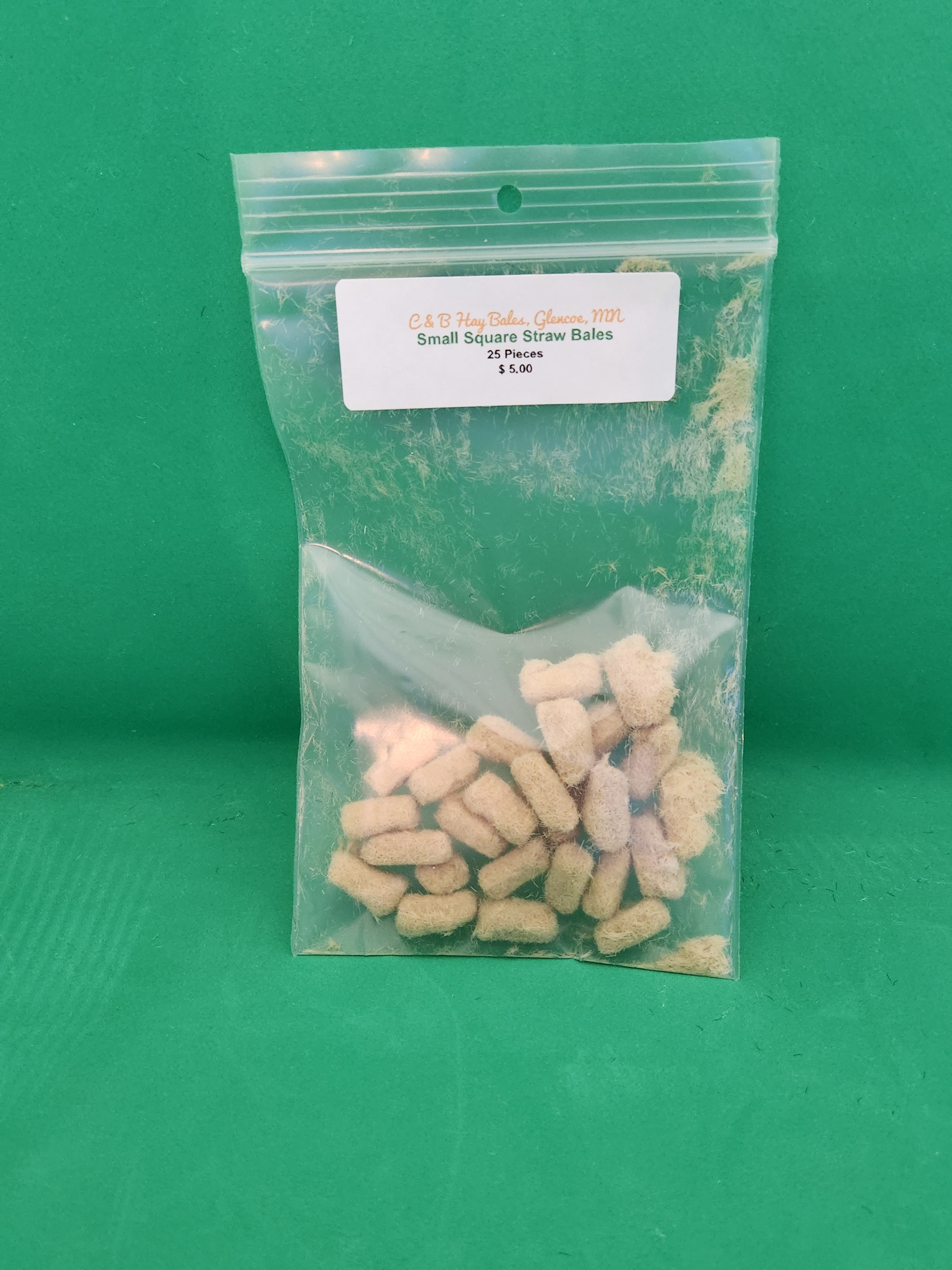 Small square fresh straw  25 count