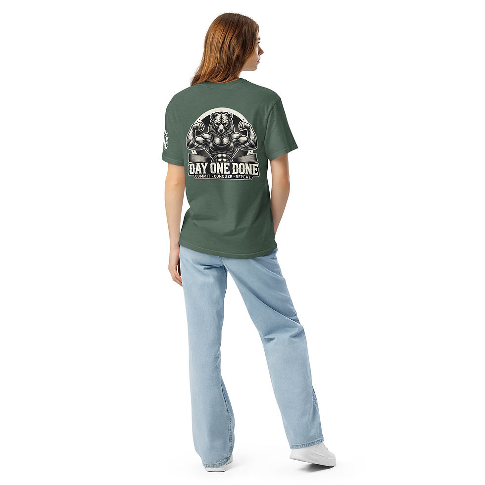 Thumbnail: BadA$$ Bear Womens Heavyweighted Tee