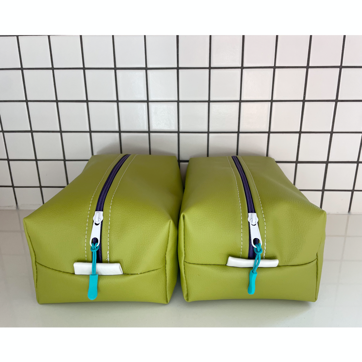 Vinyl Travel Bag, Spring Green
