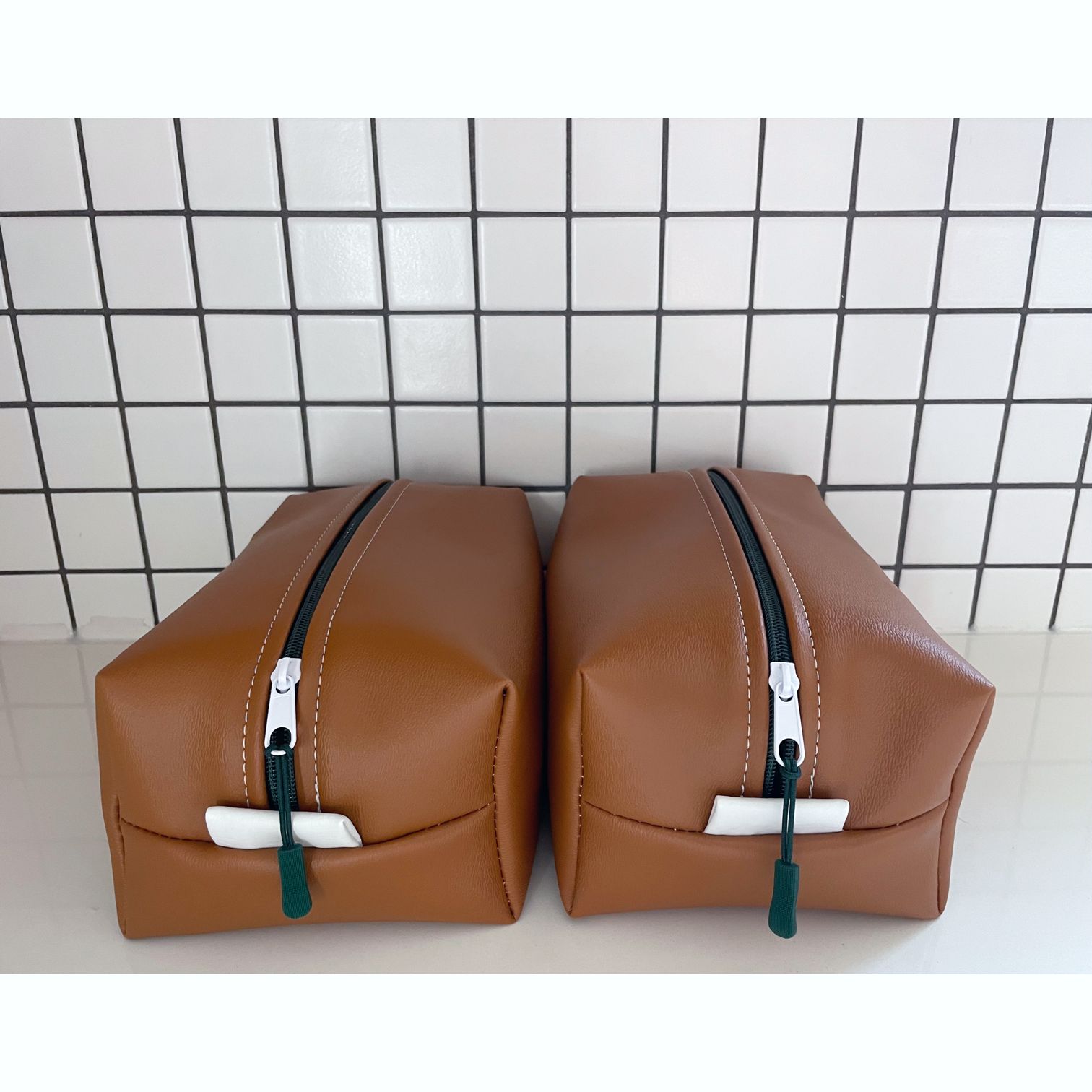 Vinyl Travel Bag, Camel