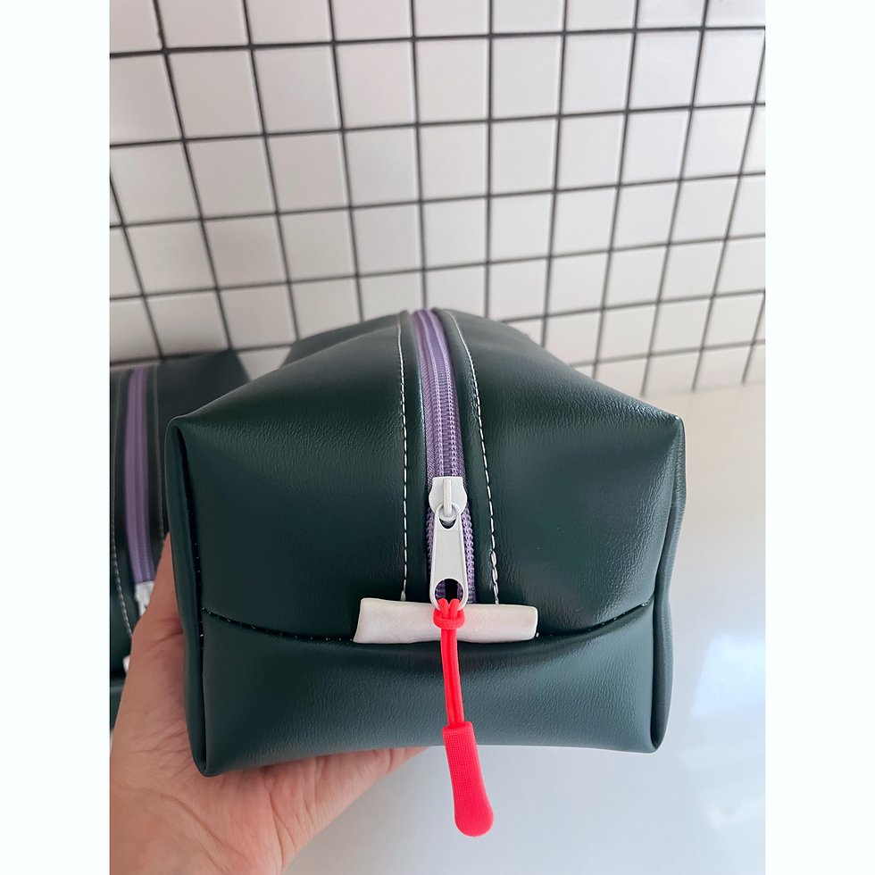 Thumbnail: Vinyl Travel Bag, Forest Green