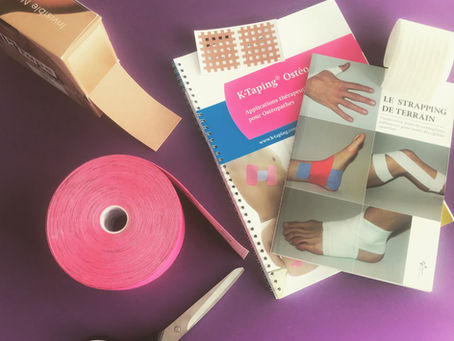 Les fameuses bandes colorées : K-Tape, K-Taping, Kinésio Taping