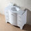 Thumbnail: 40" Grand Cheswick White Single Sink Vanity with Carrara Marble Top