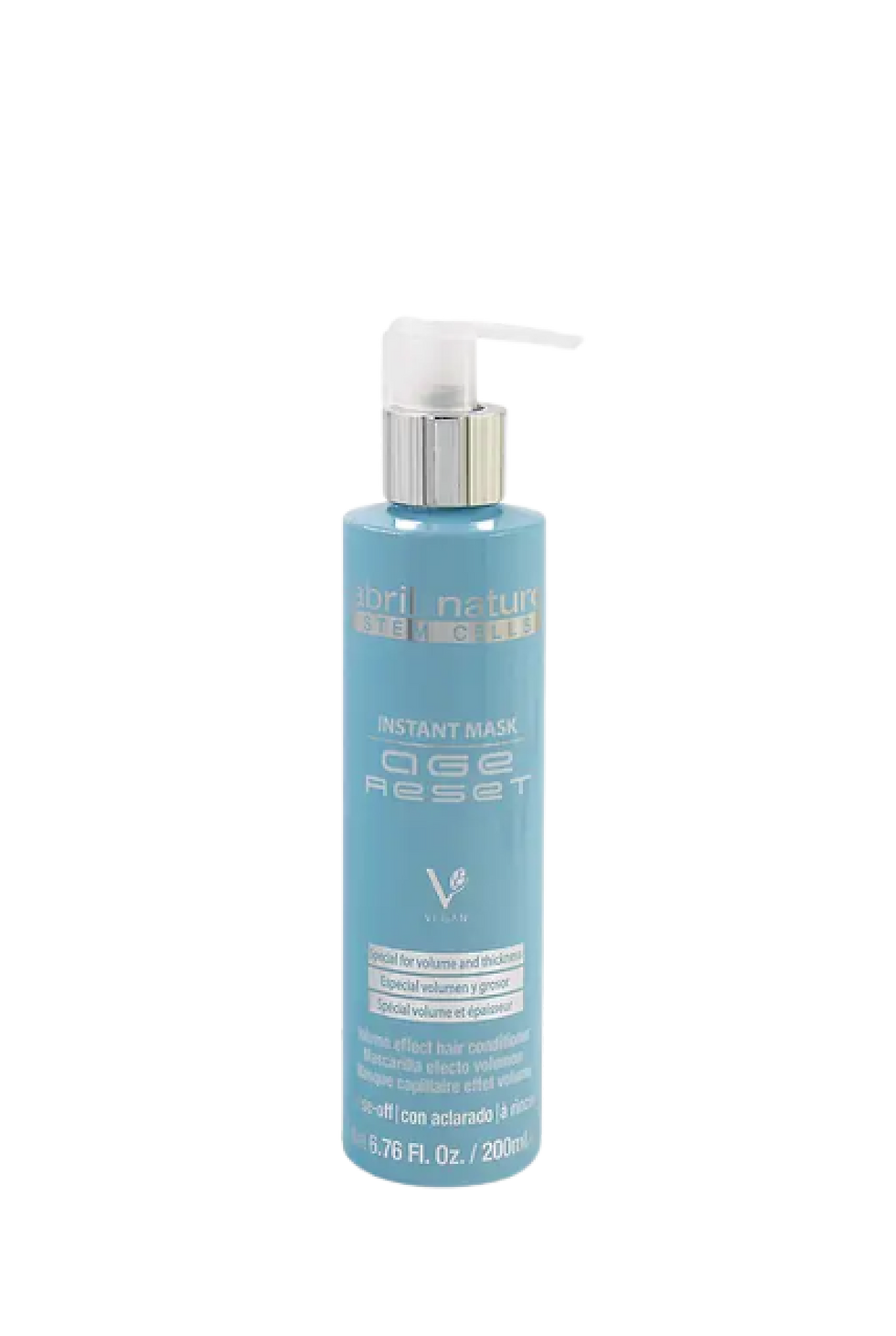 Маска для обʼєму волосся Abril et Nature Extra Volume. Вид спереду