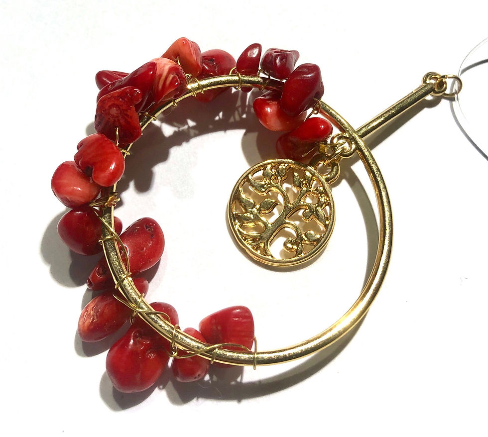 Miniatura: GARGANTILLA CORAL ROJO PREMIUM