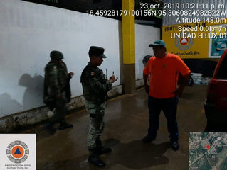 RECORRIDO DEL EJERCITO Y PROTECCION CIVIL SANTIAGO EN DIVERSAS COMUNIDADADES DEL MUNICIPIO