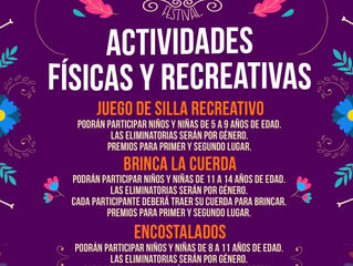 AYUNTAMIENTO DE PLAYA VICENTE TE INVITA A LAS ACTIVIDADES FISICAS Y RECREATIVAS DENTRO DE LAS FESTI