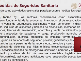 ESTAS SON LAS ACTIVIDADES ESENCIALES QUE NO PUEDEN PARAR ANTE EL BROTE DE COVID-19