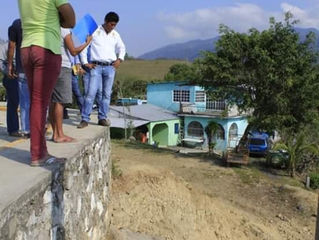 ARGENIZ VASQUEZ COPETE SUPERVISA OBRAS EN SANTIAGO TUXTLA