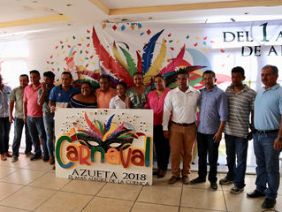 JULIÁN VALVERDE ROMÁN DA A CONOCER PROGRAMA DE CARNAVAL 2018 EN JOSÉ AZUETA