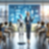 DALL·E-2024-01-14-14.47.58-An-AI-teacher-and-a-human-teacher-standing-together-in-a-futuri