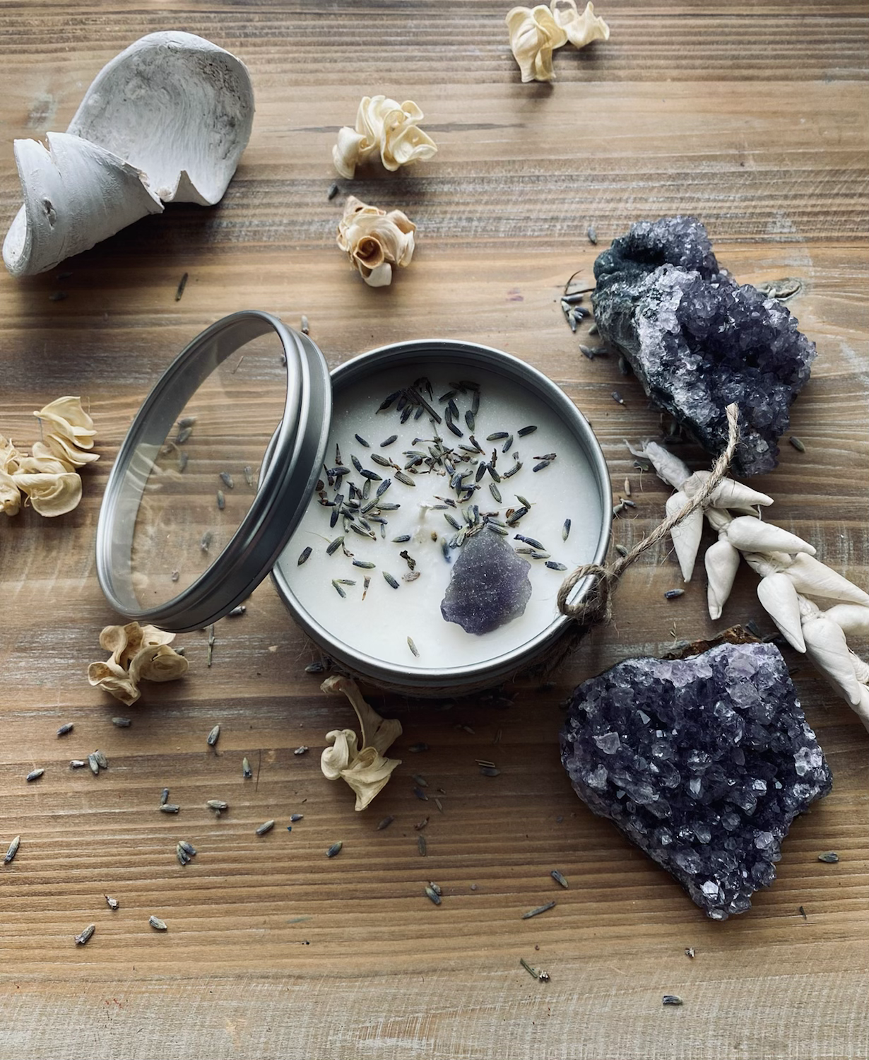 Peace Crystal Candle