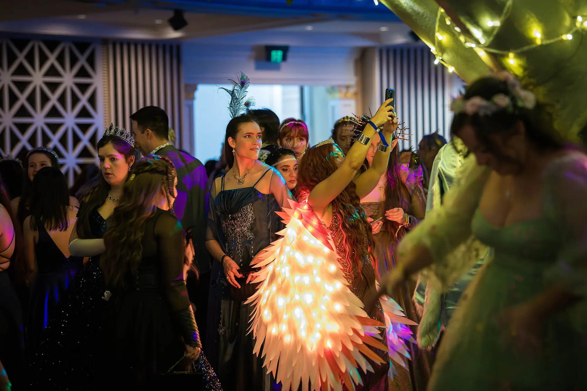 Woman in butterfly-themed costume at Celestial Events Brisbane