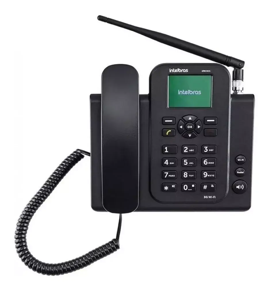 Miniatura: Telefone Celular Fixo Intelbras Cfw9041 Rural Wi-fi 4g Preto