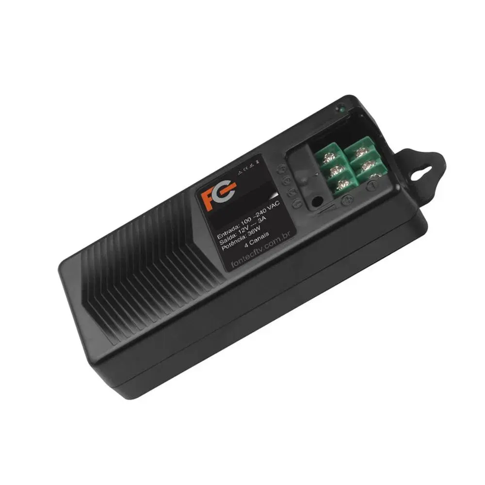 Fonte Multissaida 12V 5A 4 Saidas - Fonte CFTV