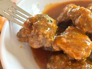 Pumpkin Glazed Meatballs