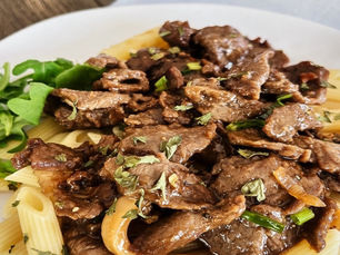 Savory Steak & Mushroom Pasta