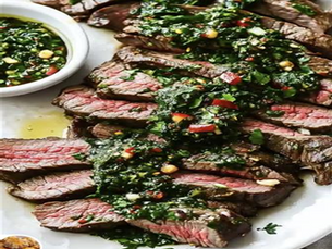 Steak with Chimichurri Sauce