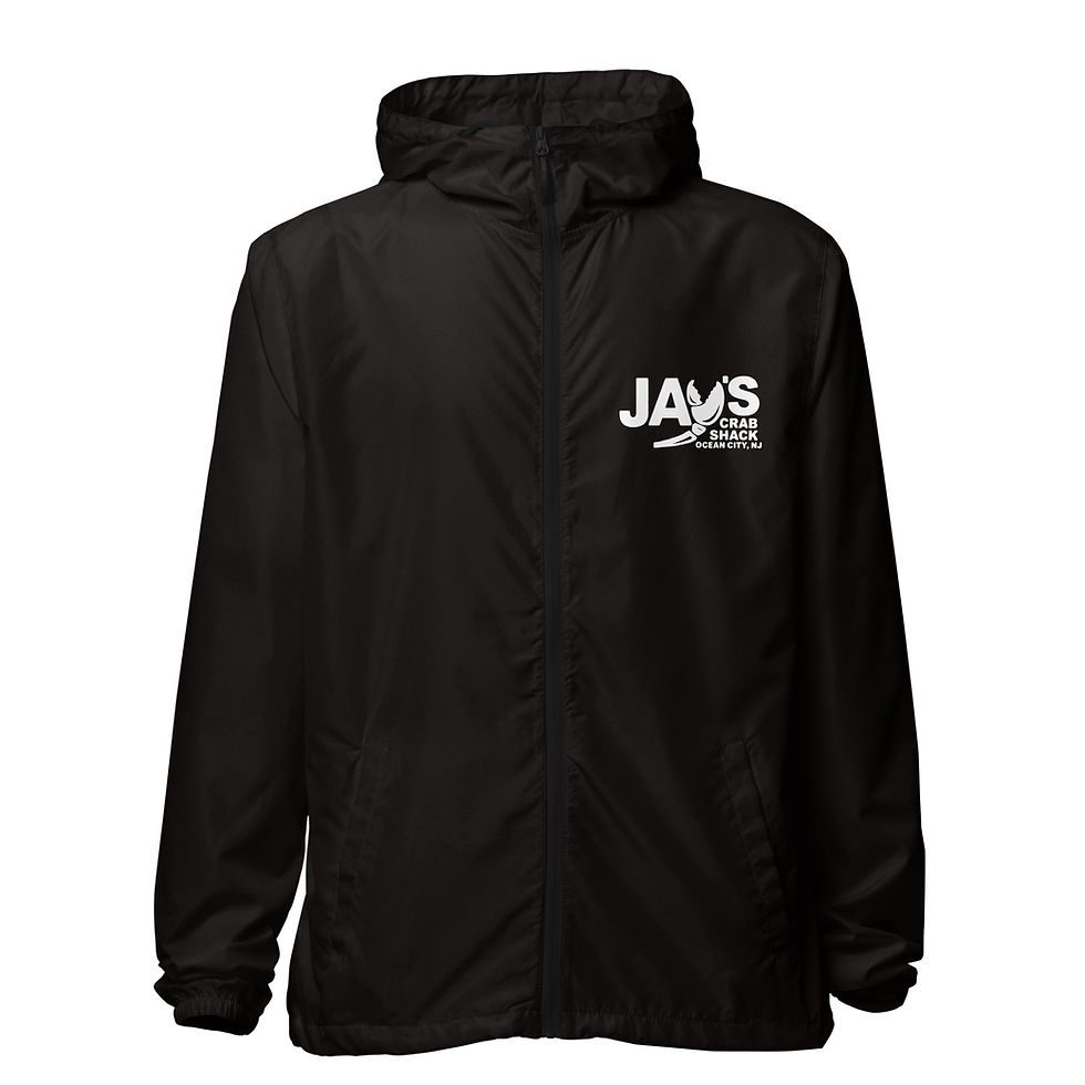 Thumbnail: Black Jays lightweight zip up windbreaker