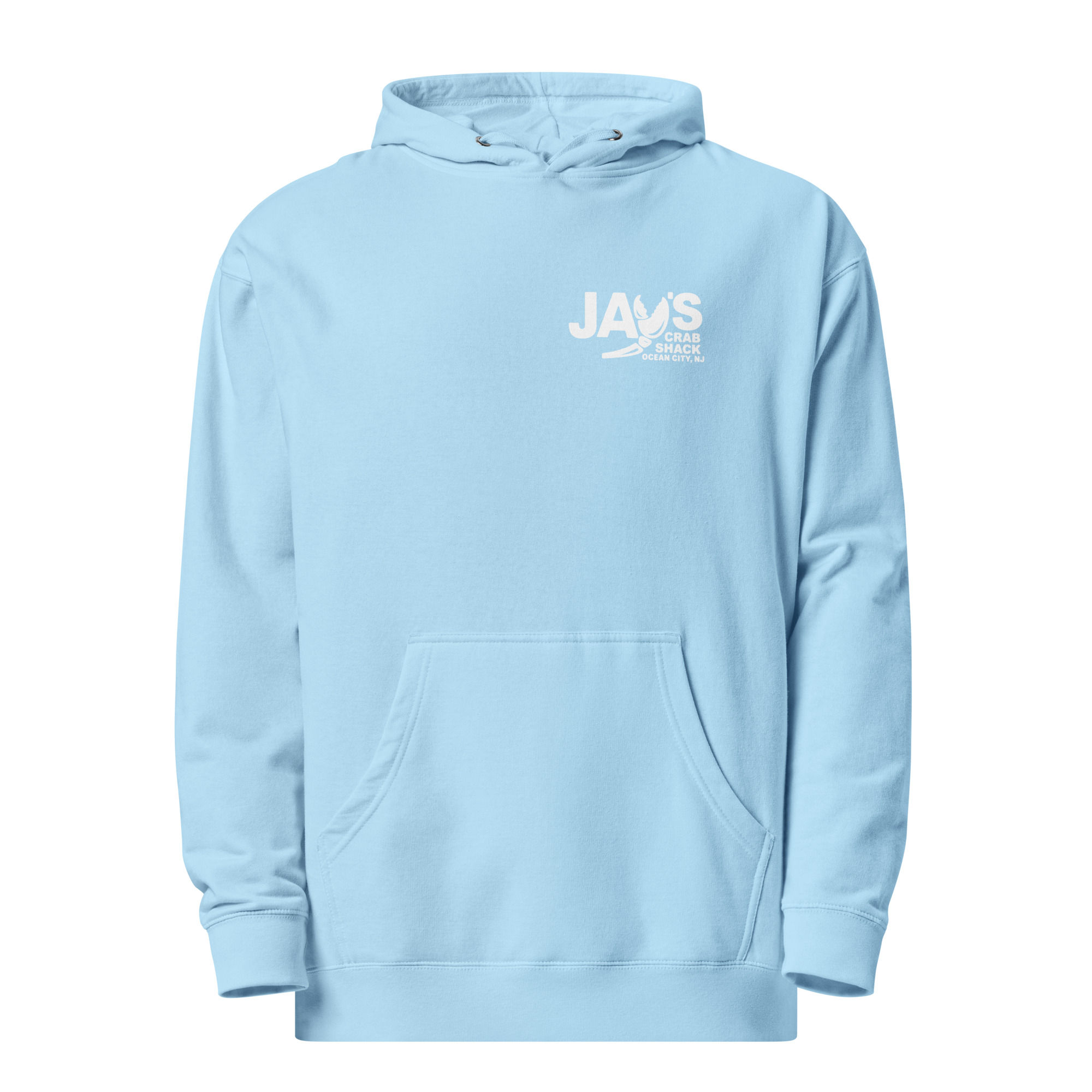 JD Sea Blue Unisex midweight hoodie