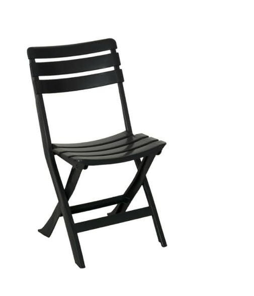 Silla Plegable, color  negro