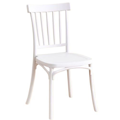 silla de polipropileno blanco