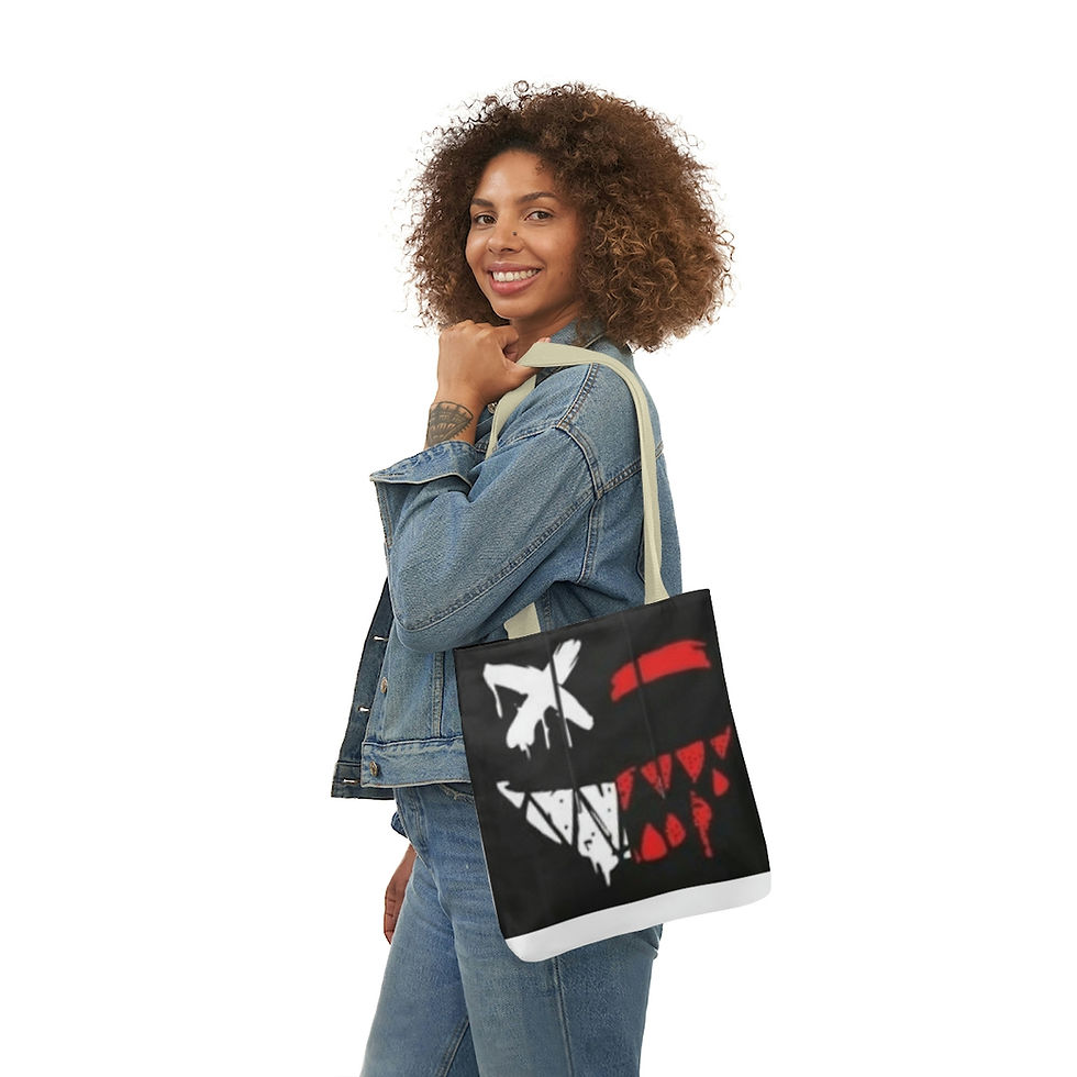 Thumbnail: Polyester Canvas Tote Bag (AOP)