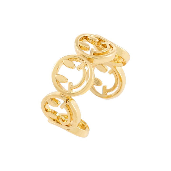 Smiley ring (goud)