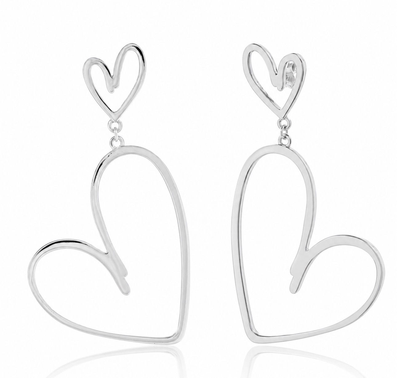 Dangle love (zilver)