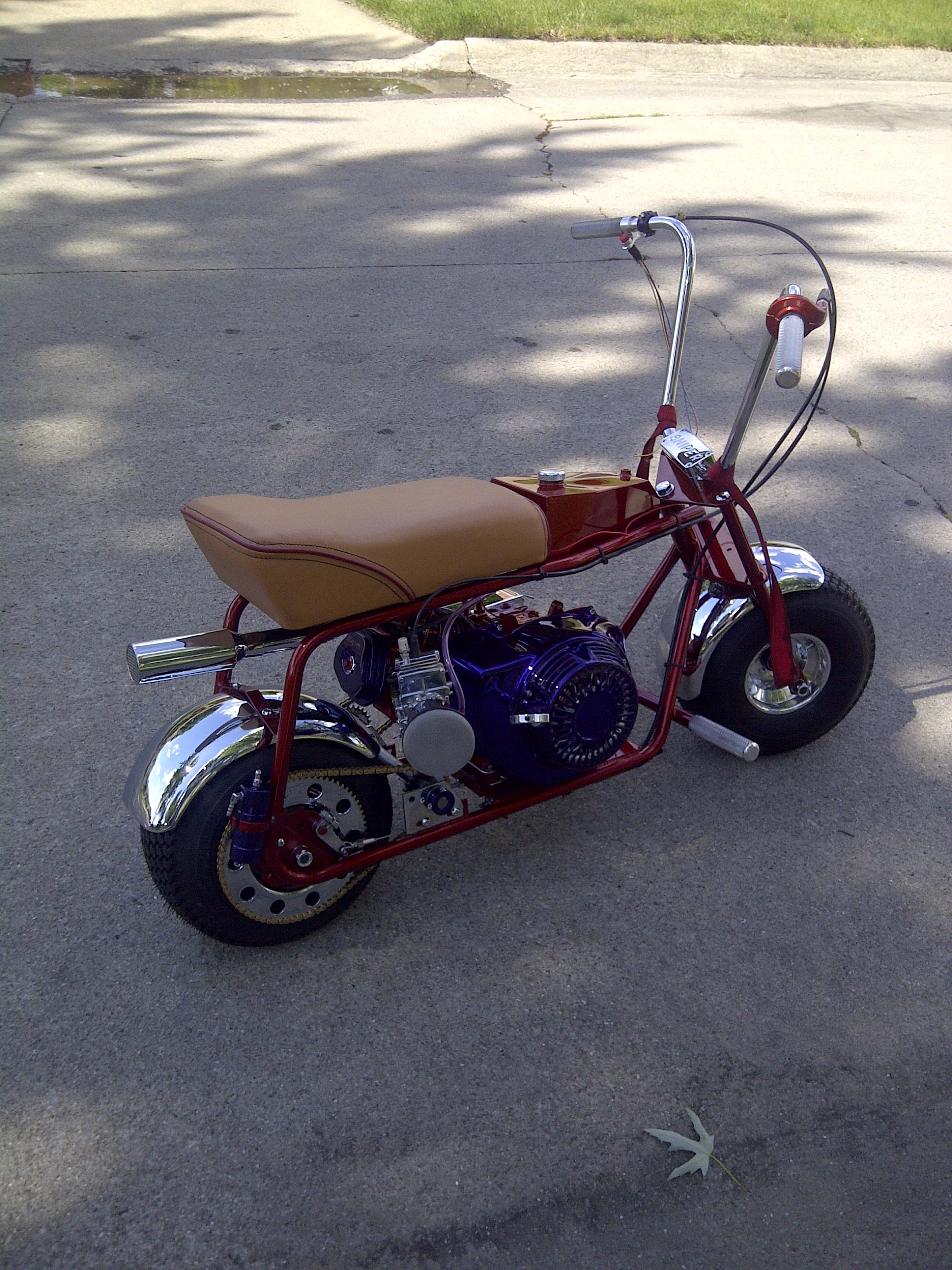 mini bike dual exhaust