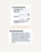 Clients feedbacks: messages on metrics and personal progress.