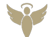 Angelic glyph logo designed by taun richards for bfwings butterfly conservation program