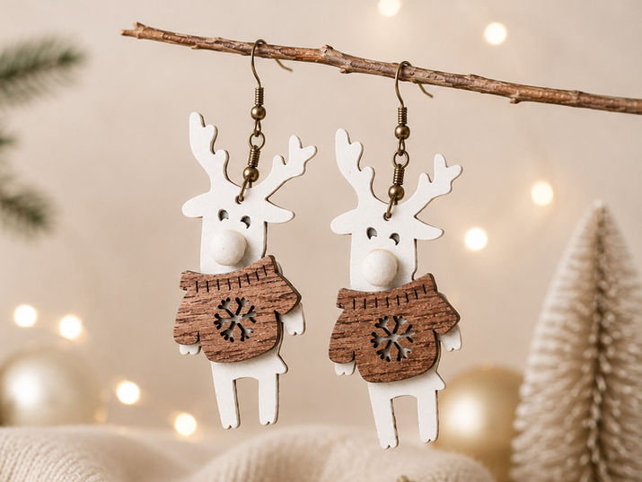 Reindeer earrings