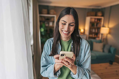 Woman checking her cell phone