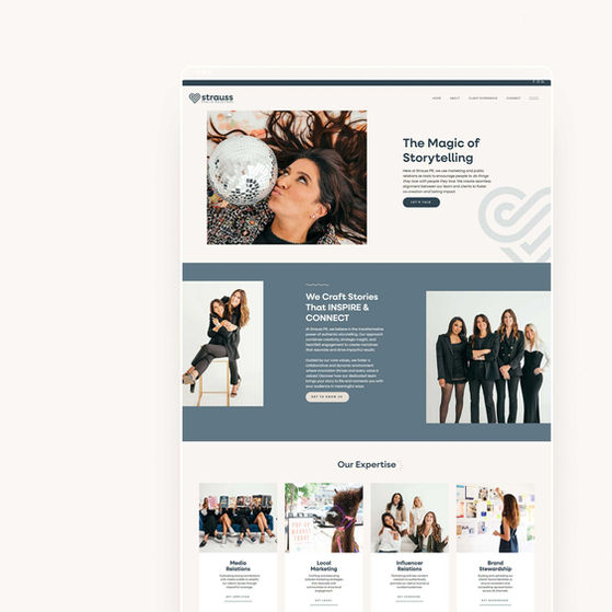 Wix website for Strauss PR