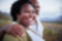 Mature, smiling African-American husband and wife