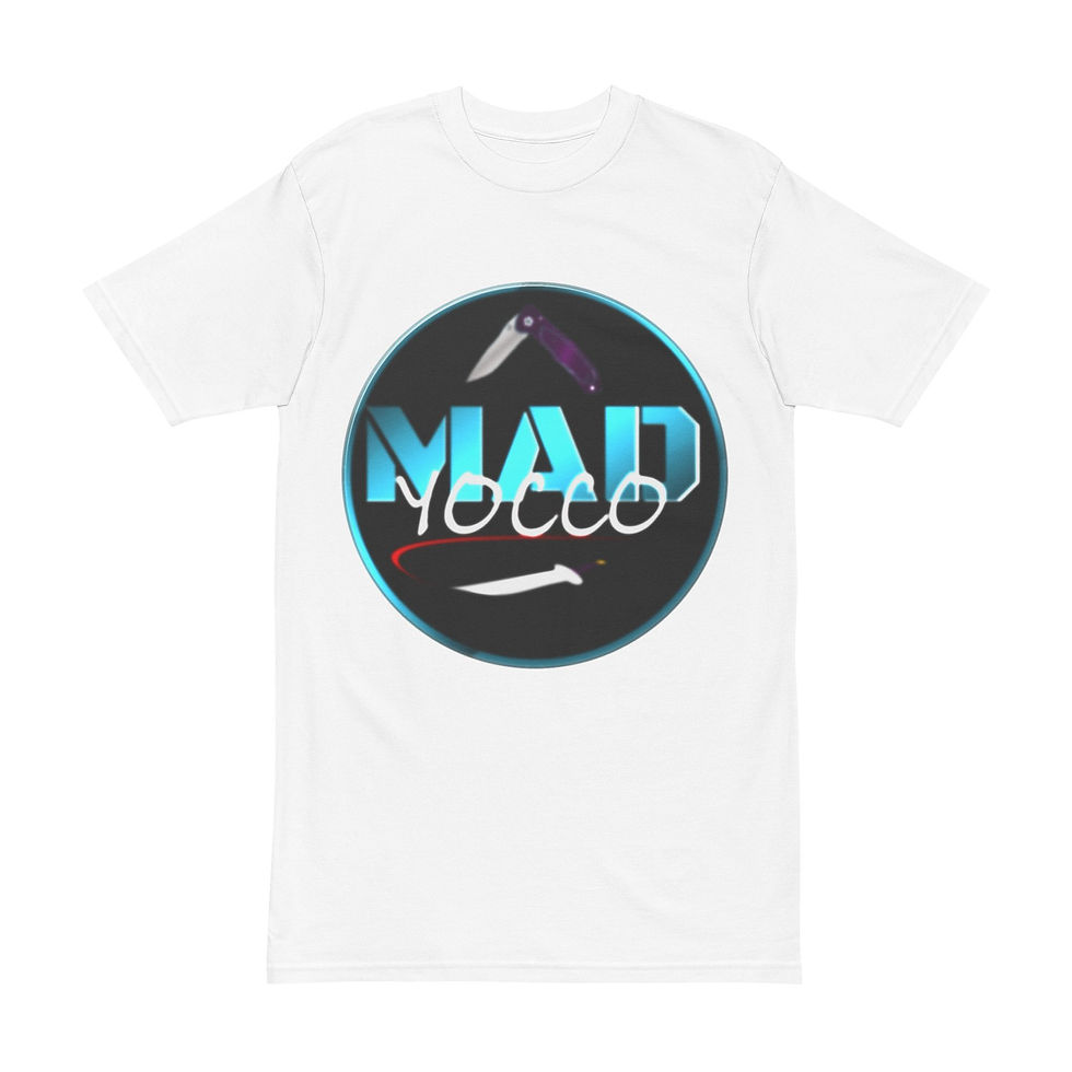 Thumbnail: Men's Heavyweight Tee - 'MAD Yocco' Graphic T-Shirt for Bold Style
