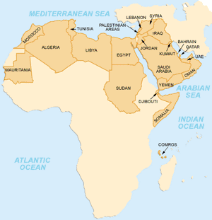 Arab League Map