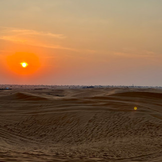 UAE desert sunset