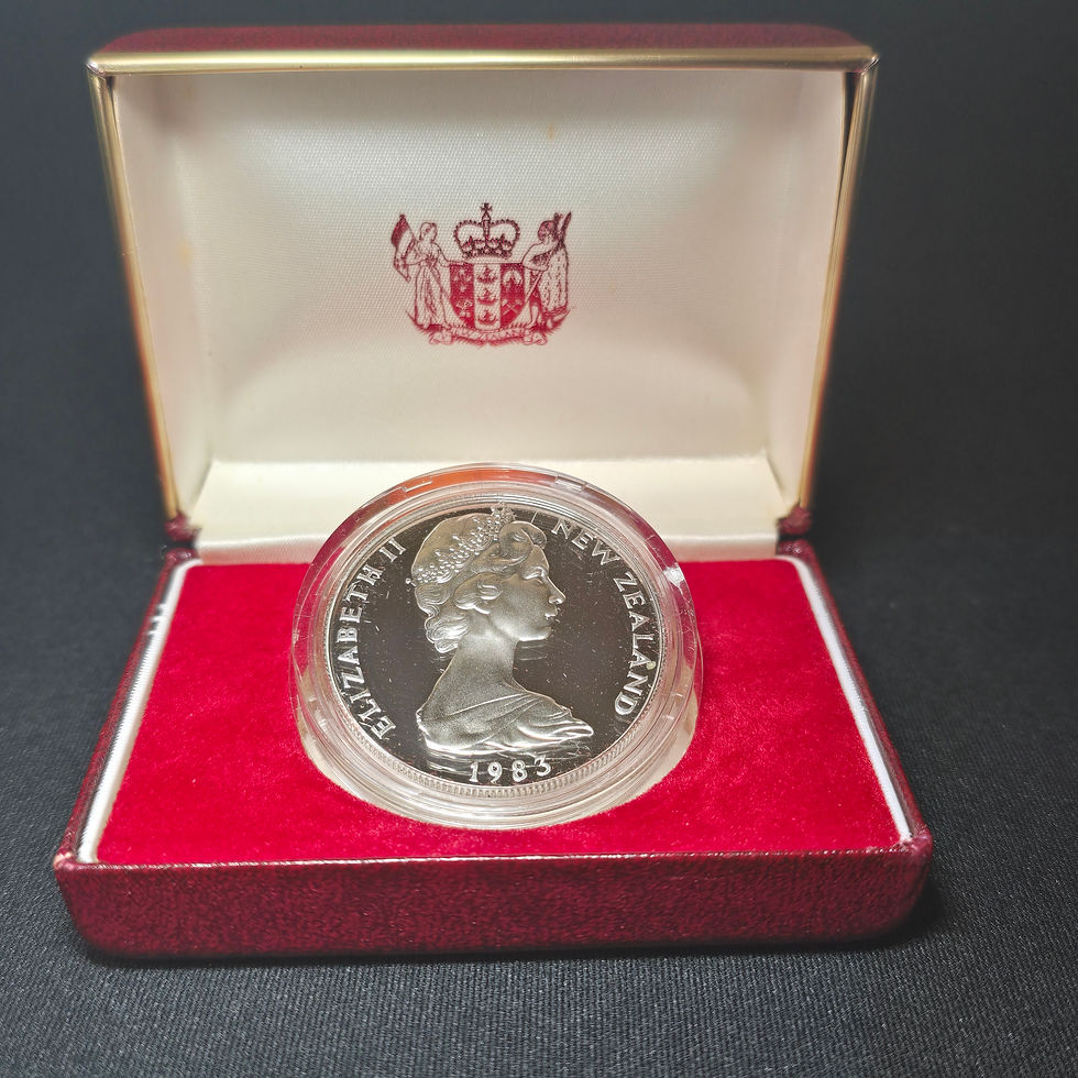 New Zealand - 1983 - Silver Dollar Proof Coin - Royal Visit