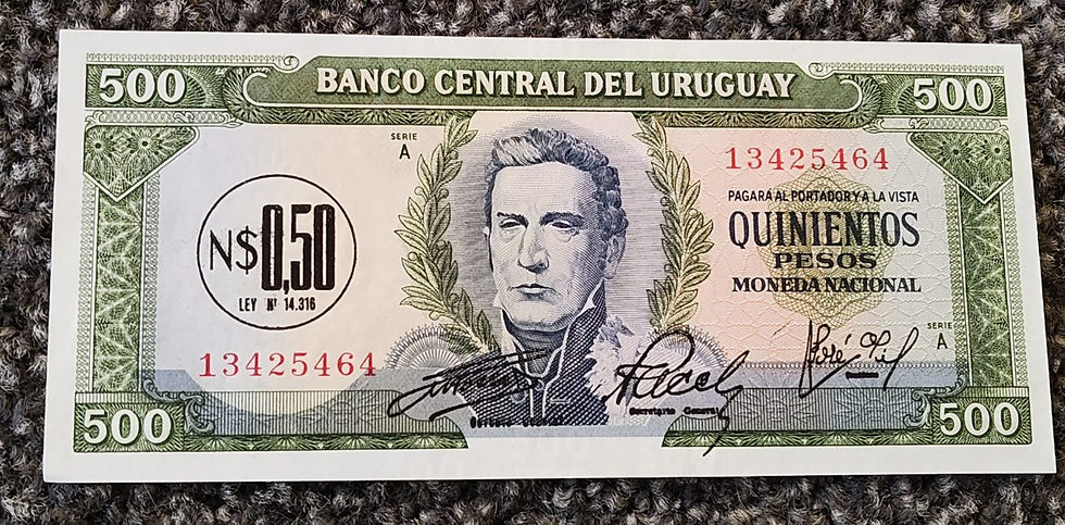 Uruguay 500 Pesos Banknote