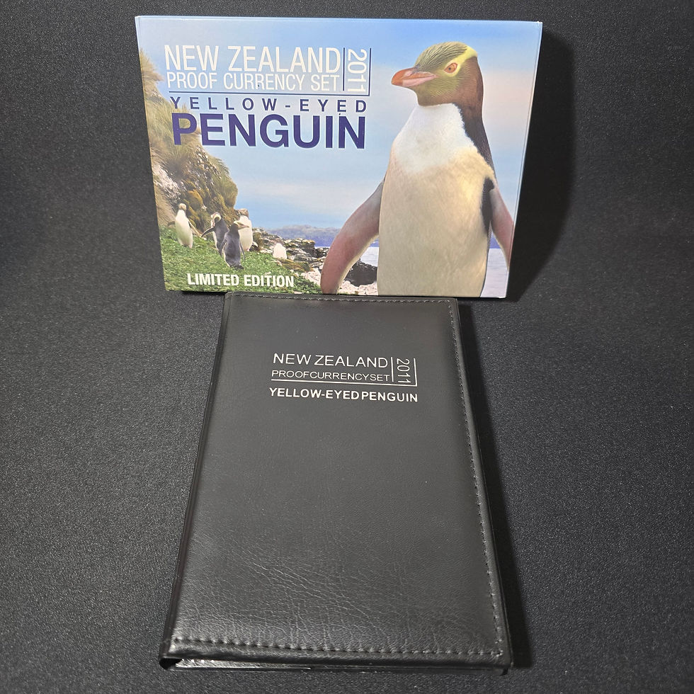 2011 New Zealand proof currency set - Yellow-Eyed Penguin