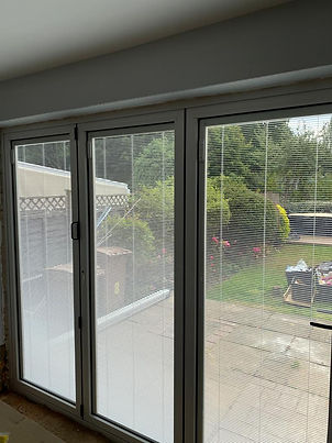 Origin Bi-fold door with blinds